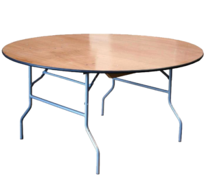 שולחן עץ עגול – 10 סועדים
